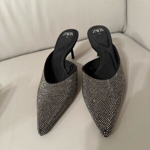 Zara sparkly heels